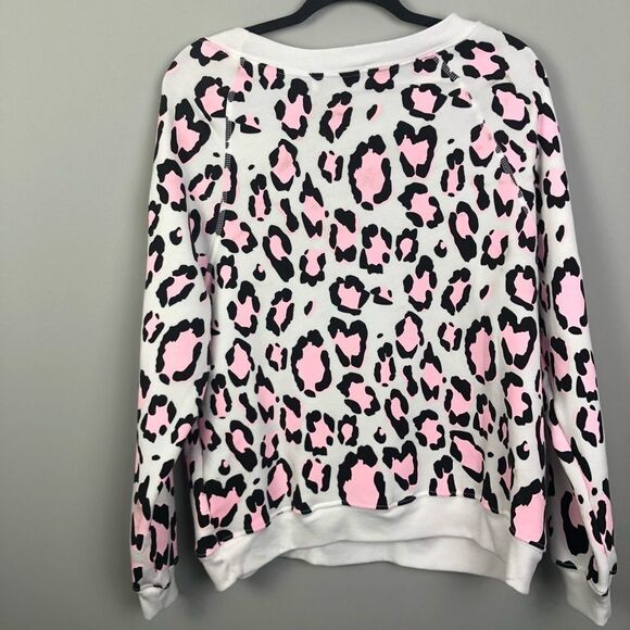 WILDFOX | White Leopard Crewneck Sweatshirt Small - Picture 5 of 6